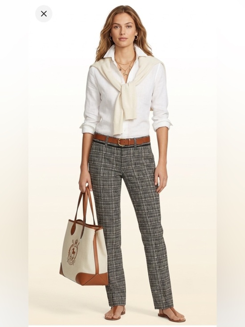 New New York & Co Black & White Low Rise Slim Leg Dress Pant Size 2